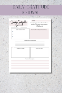 Preview of Daily Gratitude Journal PDF